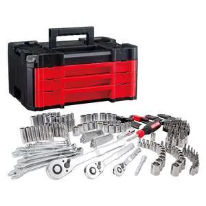 CRAFTSMAN 230 Pcs Mechanics Tool Set, Socket Wrench Set, Car Tool Kit with VERSASTACK Toolbox, SAE and Metric,1/4 in, 3/8 in, and 1/2 Drive, Short and Long Arm Hex Keys (CMMT45306) CRAFTSMAN 230 Pcs Mechanics Tool Set, Socket Wrench Set, Car Tool Kit with VERSASTACK Toolbox, SAE and Metric,1/4 in, 3/8 in, and 1/2 Drive, Short and Long Arm Hex Keys (CMMT45306)