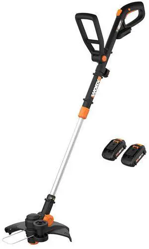 WORX 3 in 1 Cordless String Trimmer/Lawn Edger/Mini Mower, 12" Electric Weed Wacker with Command Feed, 20V Weed Eater with 5.5 LBS, 2 Batteries & Charger Included, WG170 WORX 3 in 1 Cordless String Trimmer/Lawn Edger/Mini Mower, 12" Electric Weed Wacker with Command Feed, 20V Weed Eater with 5.5 LBS, 2 Batteries & Charger Included, WG170