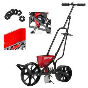 Chapin 8701B Garden Push Seeder Planter with 6 Seed Plates for up to 20 Varieties of Seeds, Zinc Plow Blade, Row Marker, Powder Coated Steel Frame, Red/Black Chapin 8701B Garden Push Seeder Planter with 6 Seed Plates for up to 20 Varieties of Seeds, Zinc Plow Blade, Row Marker, Powder Coated Steel Frame, Red/Black