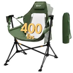 Portal Hammock Camping Chair, Portable Outdoor Swinging Chairs with Adjustable Back and Height for Lawn, Backyard, Patio, Supports 400 lbs, Breathable Mesh High Back, Green Portal Hammock Camping Chair, Portable Outdoor Swinging Chairs with Adjustable Back and Height for Lawn, Backyard, Patio, Supports 400 lbs, Breathable Mesh High Back, Green