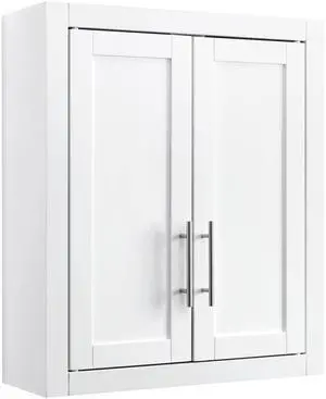 Crosley Furniture Savannah Wall Mounted Bathroom Storage Medicine Cabinet with Shelves, White Crosley Furniture Savannah Wall Mounted Bathroom Storage Medicine Cabinet with Shelves, White