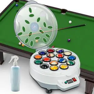 HEIOOM Pool Ball Cleaner Pool Ball Polishing Cleaning Machine Billiard Ball Cleaner Electronic Pool Balls Polishing with Washing Liquid for 16 Billiard 110V 180V HEIOOM Pool Ball Cleaner Pool Ball Polishing Cleaning Machine Billiard Ball Cleaner Electronic Pool Balls Polishing with Washing Liquid for 16 Billiard 110V 180V