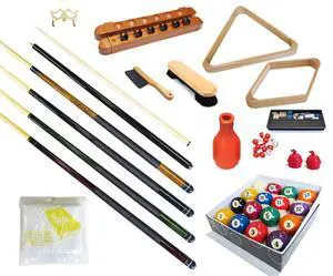 HAN'S DELTA Pool Table - Premium Billiard 32 Pieces Accessory Kit - Pool Cue Sticks Bridge Ball Sets HAN'S DELTA Pool Table - Premium Billiard 32 Pieces Accessory Kit - Pool Cue Sticks Bridge Ball Sets