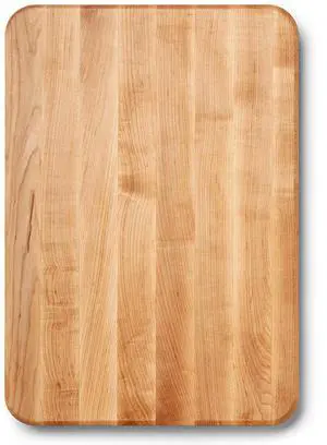 John Boos Chop-N-Slice Series Rectangular Maple Cutting Board, 20" x 14" x 1.25", 10 lb Reversible Edge-Grain Butcher Block with Finger Grips, Made in the USA John Boos Chop-N-Slice Series Rectangular Maple Cutting Board, 20" x 14" x 1.25", 10 lb Reversible Edge-Grain Butcher Block with Finger Grips, Made in the USA