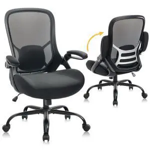 Big and Tall 400lbs Heavy Duty Office Chair, 5" Thickened Seat Ergonomic Desk Chair with Adjustable Armrests, Home Office Computer Chairs for Long Hours Mesh Executive Chair(Black) Big and Tall 400lbs Heavy Duty Office Chair, 5" Thickened Seat Ergonomic Desk Chair with Adjustable Armrests, Home Office Computer Chairs for Long Hours Mesh Executive Chair(Black)