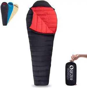 Ultralight Down Sleeping Bag for Adults 36-61 Degree F with 600 Fill Power, Compact Three Season Sleeping Bag for Backpacking, Hiking and Camping Ultralight Down Sleeping Bag for Adults 36-61 Degree F with 600 Fill Power, Compact Three Season Sleeping Bag for Backpacking, Hiking and Camping