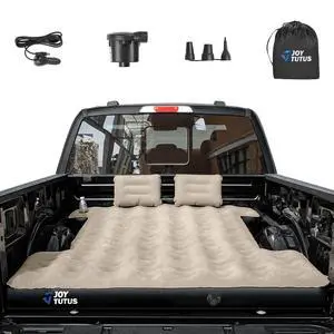 Truck Bed Mattress for 5.5-5.8Ft, Full Size Inflatable Mattress Pickup Short Beds for Outdoor Camping, with Carry Bag & Cup Holder & Cavity Design, Camel&Black Truck Bed Mattress for 5.5-5.8Ft, Full Size Inflatable Mattress Pickup Short Beds for Outdoor Camping, with Carry Bag & Cup Holder & Cavity Design, Camel&Black