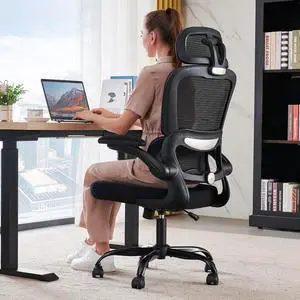 Office Chair Ergonomic Desk Chair, 330 LBS Home Mesh Office Desk Chairs with Wheels, Comfortable Gaming Chairs (Black) Office Chair Ergonomic Desk Chair, 330 LBS Home Mesh Office Desk Chairs with Wheels, Comfortable Gaming Chairs (Black)