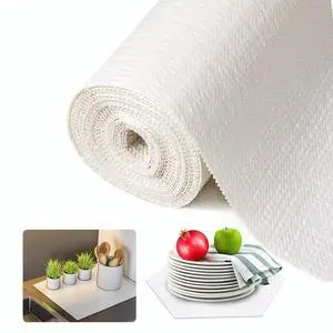 Shelf and Drawer Liner for Kitchen Cabinet, Non Adhesive Non Slip Shelf Paper Waterproof Washable Thickened for Dresser Pantry Shelve Bathroom Protector Liner(White,23.6 in x 30 FT) Shelf and Drawer Liner for Kitchen Cabinet, Non Adhesive Non Slip Shelf Paper Waterproof Washable Thickened for Dresser Pantry Shelve Bathroom Protector Liner(White,23.6 in x 30 FT)