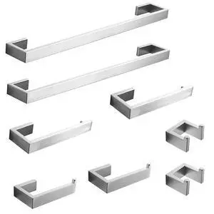 8 Piece Bathroom Accessories Set Stainless Steel,Bathroom Hardware Set Brushed Nickel Wall Mounted 8 Piece Bathroom Accessories Set Stainless Steel,Bathroom Hardware Set Brushed Nickel Wall Mounted