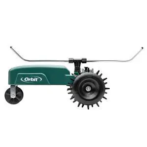 Traveling Tractor Water Sprinkler - Self-Propelled Traveling Sprinkler for Wide Lawn Coverage - Cast-Iron Body with Adjustable Coverage - Three-Speed - Automatic Shut Off - 58322 Traveling Tractor Water Sprinkler - Self-Propelled Traveling Sprinkler for Wide Lawn Coverage - Cast-Iron Body with Adjustable Coverage - Three-Speed - Automatic Shut Off - 58322