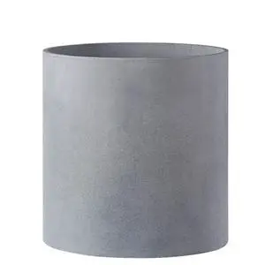 14 Inch Fiberstone Planter - Lightweight Modern Cylinder Plant Pot with Drainage Hole & Plug, Authentic Concrete Look, Gray 14 Inch Fiberstone Planter - Lightweight Modern Cylinder Plant Pot with Drainage Hole & Plug, Authentic Concrete Look, Gray