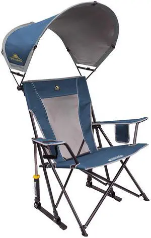 Sunshade Rocker Outdoor Rocking Chair with Canopy Sunshade Rocker Outdoor Rocking Chair with Canopy