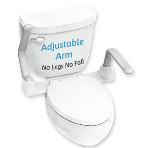 Toilet Safety Rails for Seniors,Easy Installation & Sturdy Handicap Toilet Safety Frame,Seat Handles for Elderly Disabled or Mobility Issues Toilet Safety Rails for Seniors,Easy Installation & Sturdy Handicap Toilet Safety Frame,Seat Handles for Elderly Disabled or Mobility Issues