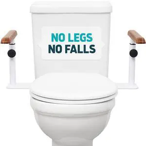 Toilet Safety Rails for Seniors - Elegant, No Nursing Home Vibe - Easy Installation, Height-Adjustable & Wood-Finish Toilet Seat Handles - No Space Lost, Support for Elderly & Mobility Needs Toilet Safety Rails for Seniors - Elegant, No Nursing Home Vibe - Easy Installation, Height-Adjustable & Wood-Finish Toilet Seat Handles - No Space Lost, Support for Elderly & Mobility Needs