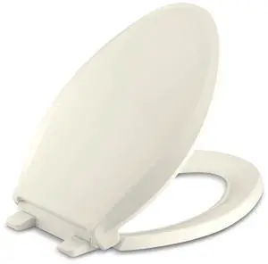 K-4636-96 Cachet Quiet Close Elongated Toilet Seat, Slow Close Lid and Seat, Grip-Tight Bumpers and Installation Hardware, Biscuit K-4636-96 Cachet Quiet Close Elongated Toilet Seat, Slow Close Lid and Seat, Grip-Tight Bumpers and Installation Hardware, Biscuit
