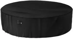 Round Patio Furniture Cover 132 x 34 inch, 11 ft, Outdoor Waterproof and Weatherproof for Garden Table and Chairs, Heavy Duty 600D, fit 132, 130, 128, 126 Diameter Round Patio Furniture Cover 132 x 34 inch, 11 ft, Outdoor Waterproof and Weatherproof for Garden Table and Chairs, Heavy Duty 600D, fit 132, 130, 128, 126 Diameter