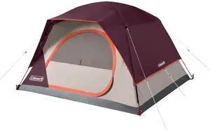 Skydome Camping Tent with 5 Minute Setup, 2/4/6/8 Person Weatherproof Tent with Rainfly & Carry Bag, 20% More Headroom Than Traditional Canopies Skydome Camping Tent with 5 Minute Setup, 2/4/6/8 Person Weatherproof Tent with Rainfly & Carry Bag, 20% More Headroom Than Traditional Canopies