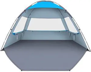 Beach Tent Sun Shelter for 3/4/6/8/10 Person with UPF 50 UV Protection, Lightweight & Easy Setup Beach Shade Canopy, Portable Beach Shade Tent Beach Cabana Beach Tent Sun Shelter for 3/4/6/8/10 Person with UPF 50 UV Protection, Lightweight & Easy Setup Beach Shade Canopy, Portable Beach Shade Tent Beach Cabana
