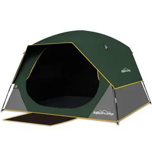 4 Person Blackout Camping Tent, Easy Setup Waterproof Family Dome Tent for Camping with Rainfly, Portable Double Layer Large Family Tent for Outdoor Camping&Hiking 4 Person Blackout Camping Tent, Easy Setup Waterproof Family Dome Tent for Camping with Rainfly, Portable Double Layer Large Family Tent for Outdoor Camping&Hiking