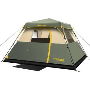 Zeta C4 Pro Camping Tent 4 Person Instant Cabin Tent Setup in 60 Seconds with Rainfly & Windproof Portable with Carry Bag for Family Camping & Hiking, Upgraded Ventilation, Green Zeta C4 Pro Camping Tent 4 Person Instant Cabin Tent Setup in 60 Seconds with Rainfly & Windproof Portable with Carry Bag for Family Camping & Hiking, Upgraded Ventilation, Green