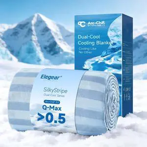 Revolutionary Cooling Blanket King, Absorbs Heat to Keep Body Cool for Night Sweats, Double Sided Arc-Chill3.0 Cooling Fiber Q-Max>0.5, Lightweight Summer Cold Blankets for Sleeping 90 x 108 Revolutionary Cooling Blanket King, Absorbs Heat to Keep Body Cool for Night Sweats, Double Sided Arc-Chill3.0 Cooling Fiber Q-Max>0.5, Lightweight Summer Cold Blankets for Sleeping 90 x 108