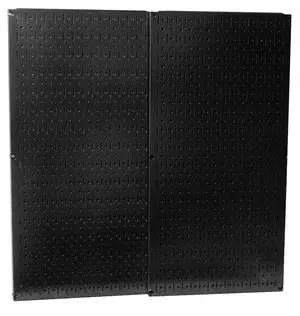 30-P-3232B Black Metal Pegboard Pack - (2) 32" Tall x 16" Wide Black Pegboards 30-P-3232B Black Metal Pegboard Pack - (2) 32" Tall x 16" Wide Black Pegboards