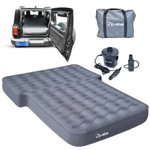 SUV Air Mattress, Ultra-Thick Material Extra-High Car Air Mattress, SUV Mattress for Toyota 4runner, Jeep Wrangler, Car Mattress Inflatable Grey SUV Air Mattress, Ultra-Thick Material Extra-High Car Air Mattress, SUV Mattress for Toyota 4runner, Jeep Wrangler, Car Mattress Inflatable Grey