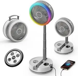 Socool 40000mAh Portable Fan Foldable Battery Rechargeable with 8 Speed & 106H, 90° Osciliating Floor Standing Fan Remote, Desk Fan with 8H Timer & LED Light for Home Outdoor Travel Camping Socool 40000mAh Portable Fan Foldable Battery Rechargeable with 8 Speed & 106H, 90° Osciliating Floor Standing Fan Remote, Desk Fan with 8H Timer & LED Light for Home Outdoor Travel Camping