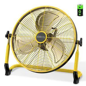 18" Portable Battery Operated Floor Fan, Rechargeable Cordless Camping Fan, Hi-Velocity Brushless Motor, Metal blade, USB Phone Charge, 8~60H Runtime, Quiet, Wireless, For Outdoor Home Workshop 18" Portable Battery Operated Floor Fan, Rechargeable Cordless Camping Fan, Hi-Velocity Brushless Motor, Metal blade, USB Phone Charge, 8~60H Runtime, Quiet, Wireless, For Outdoor Home Workshop