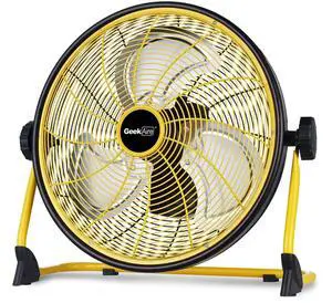 16" Portable Battery Operated Floor Fan, Metal High Velocity Fan 16" Portable Battery Operated Floor Fan, Metal High Velocity Fan