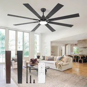 72" Ceiling Fans with Lights for Patio, Living Room, Remote 72" Ceiling Fans with Lights for Patio, Living Room, Remote