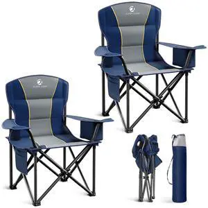 Folding Camping Chair Oversized Heavy Duty Padded Outdoor Chair Folding Camping Chair Oversized Heavy Duty Padded Outdoor Chair