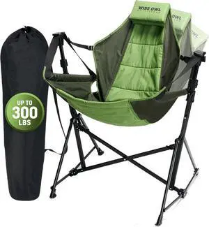 Hammock Chair for Adults Comfortable Portable Folding Rocking Camping Chair with Carry Bag Great for Lawn, Campsite & Outdoors Hammock Chair for Adults Comfortable Portable Folding Rocking Camping Chair with Carry Bag Great for Lawn, Campsite & Outdoors