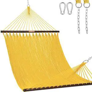 Lazy Daze 2 Person Caribbean Rope Hammock, Handwoven Double Hammock Lazy Daze 2 Person Caribbean Rope Hammock, Handwoven Double Hammock