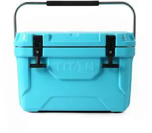 Titan Hard Ice Chest Cooler with Microban Protection - 20 Quarts (30 Can) Arctic Zone Cooler with Deep Freeze Insulation - Blue Titan Hard Ice Chest Cooler with Microban Protection - 20 Quarts (30 Can) Arctic Zone Cooler with Deep Freeze Insulation - Blue