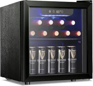 12 Bottle Wine Cooler Beverage Refrigerator Mini Fridge Clear Glass Door Quiet Counter Top Cellar for Beer Soda Bar 1.3 cu.ft 12 Bottle Wine Cooler Beverage Refrigerator Mini Fridge Clear Glass Door Quiet Counter Top Cellar for Beer Soda Bar 1.3 cu.ft