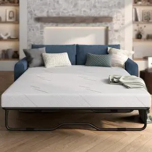 4 Inch Gel Memory Foam Sofa Mattress Queen Size 72 x 58 Inches 4 Inch Gel Memory Foam Sofa Mattress Queen Size 72 x 58 Inches
