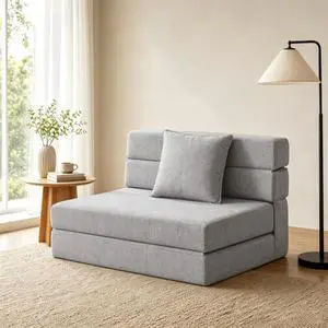 Folding Sleeper Chair Sofa Bed Lazy Couch with Pillow, Fold Out Chair Bed Folding Sleeper Chair Sofa Bed Lazy Couch with Pillow, Fold Out Chair Bed
