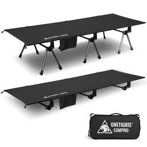 SUPRANUBIS Camping Cot, Height Adjustable with Cot Leg Extenders, Strong Support 330lbs, Lightweight Comfortable Folding Bed for Camping, Hiking, Travel, Truck, Beach, Office Nap SUPRANUBIS Camping Cot, Height Adjustable with Cot Leg Extenders, Strong Support 330lbs, Lightweight Comfortable Folding Bed for Camping, Hiking, Travel, Truck, Beach, Office Nap