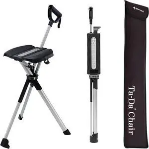 Ta-Da Chair S2- Walking Stick Chair, Cane with Seat (34.2"/Black) Ta-Da Chair S2- Walking Stick Chair, Cane with Seat (34.2"/Black)