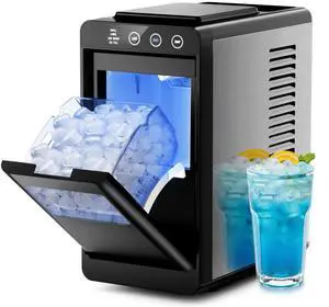Portable Countertop Ice Maker Machine, 26lbs Ice in 24Hrs, Self-Cleaning Ice Maker with Selectable Ice Size & Internal Light, Compact Design for Home/Kitchen/Bar Portable Countertop Ice Maker Machine, 26lbs Ice in 24Hrs, Self-Cleaning Ice Maker with Selectable Ice Size & Internal Light, Compact Design for Home/Kitchen/Bar