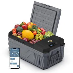 12 Volt Car Refrigerator, 16 Quart Electric Cooler, Portable Car Fridge for Outdoor Camping Travel, 12V/24V DC 110~240 Volt AC Refrigerator for Truck RV Home Office,-4-68 12 Volt Car Refrigerator, 16 Quart Electric Cooler, Portable Car Fridge for Outdoor Camping Travel, 12V/24V DC 110~240 Volt AC Refrigerator for Truck RV Home Office,-4-68