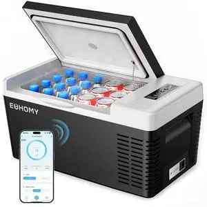 12 Volt Refrigerator, 19QT(18L) Compressor Electric Cooler APP Control, Car Fridge -4~68, Portable Refrigerator 12/24V DC 110-240V AC, Portable Freezer for Camping, Boat, Travel 12 Volt Refrigerator, 19QT(18L) Compressor Electric Cooler APP Control, Car Fridge -4~68, Portable Refrigerator 12/24V DC 110-240V AC, Portable Freezer for Camping, Boat, Travel