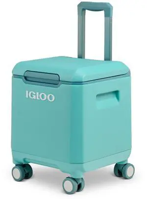 Tag Along 360 Spinner Cooler | 20 Quart Rolling Ice Chest | Lagoon Teal Tag Along 360 Spinner Cooler | 20 Quart Rolling Ice Chest | Lagoon Teal