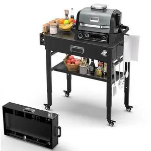 Quick-Fold Grill Cart for Ninja Woodfire & Blackstone Quick-Fold Grill Cart for Ninja Woodfire & Blackstone