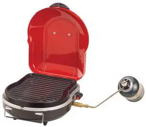 Fold N Go 6,000 BTU Portable Propane Grill, Lightweight Gas Grill with Push-Button Starter & Adjustable Horseshoe Burner, Great for Camping, Tailgating, Grilling, BBQ Fold N Go 6,000 BTU Portable Propane Grill, Lightweight Gas Grill with Push-Button Starter & Adjustable Horseshoe Burner, Great for Camping, Tailgating, Grilling, BBQ
