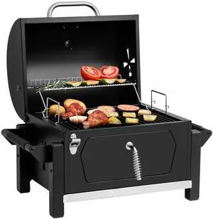 CD1519 Portable Charcoal Grill with Warming Rack, 303 Sq. In. CD1519 Portable Charcoal Grill with Warming Rack, 303 Sq. In.