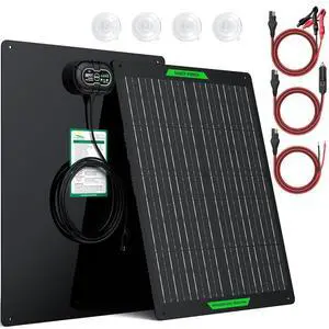 Waterproof 50W 12V Solar Battery Charger & Maintainer PRO, Built-in UltraSmart MPPT Charge Controller, 12 Volt Solar Panel Trickle Charging Kits for Car Automotive Boat Marine RV Trailer Waterproof 50W 12V Solar Battery Charger & Maintainer PRO, Built-in UltraSmart MPPT Charge Controller, 12 Volt Solar Panel Trickle Charging Kits for Car Automotive Boat Marine RV Trailer