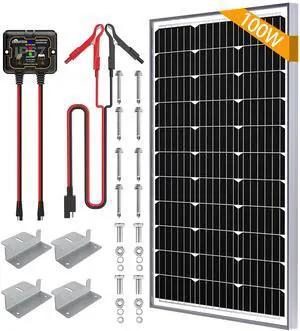 100W 12V Solar Battery Charger Waterproof Solar Battery Maintainer 100W 12V Solar Battery Charger Waterproof Solar Battery Maintainer